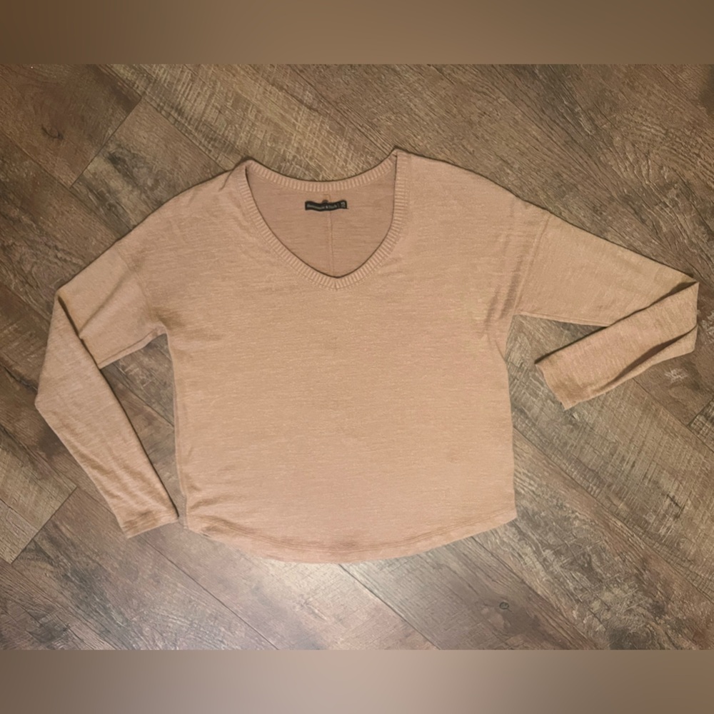 Abercrombie & Fitch Beige Knit Top